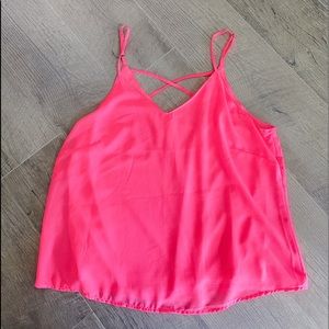 neon pink tank